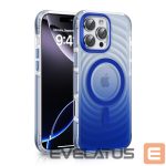 Nugarėlės dėklai Evelatus Apple iPhone 15 Pro EchoWave Clear MagSafe Blue