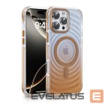 Nugarėlės dėklai Evelatus Apple iPhone 15 Pro Max EchoWave Clear MagSafe Gold