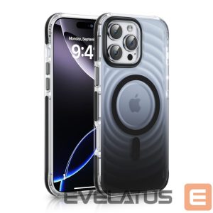 Nugarėlės dėklai Evelatus Apple iPhone 16 EchoWave Clear MagSafe Black