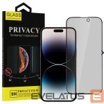 Apsauginiai stiklai iLike Apple IPHONE 14/13/13 Pro/16E Tempered Privacy Glass Black