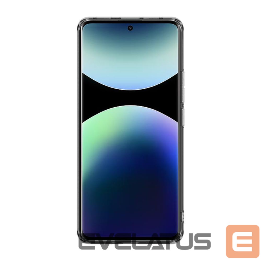 Nugarėlės dėklai Evelatus Xiaomi Redmi Note 14 Pro Plus 5G Clear Silicone Case 1.5mm TPU Transparent