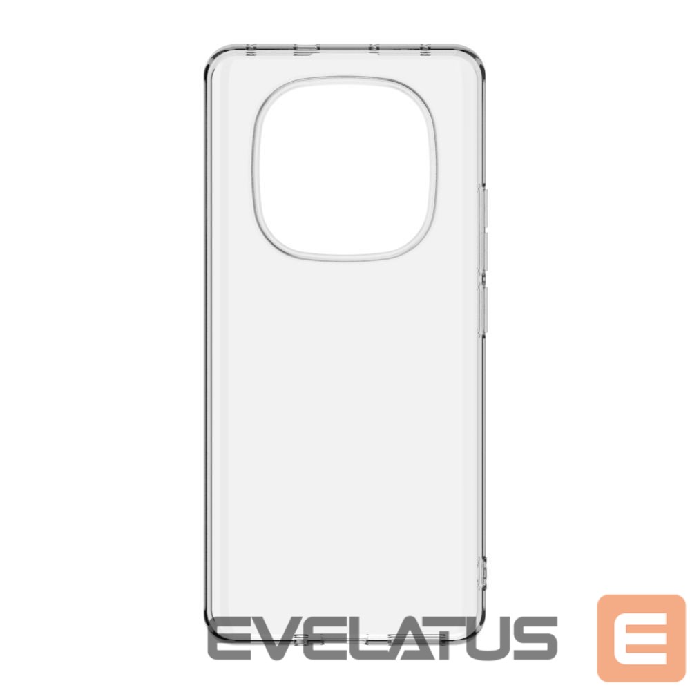 Nugarėlės dėklai Evelatus Xiaomi Redmi Note 14 Pro Plus 5G Clear Silicone Case 1.5mm TPU Transparent