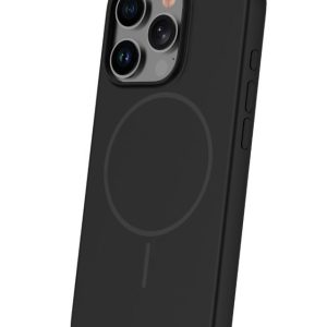 Nugarėlės dėklai iLike Apple iPhone 15 Pro Soft Touch Silicone case With Magnetic Black