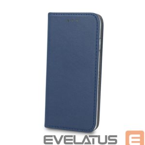 Knygos tipo dėklas dėklai iLike Xiaomi Redmi Note 14 5G  Smart Magnetic case Navy Blue