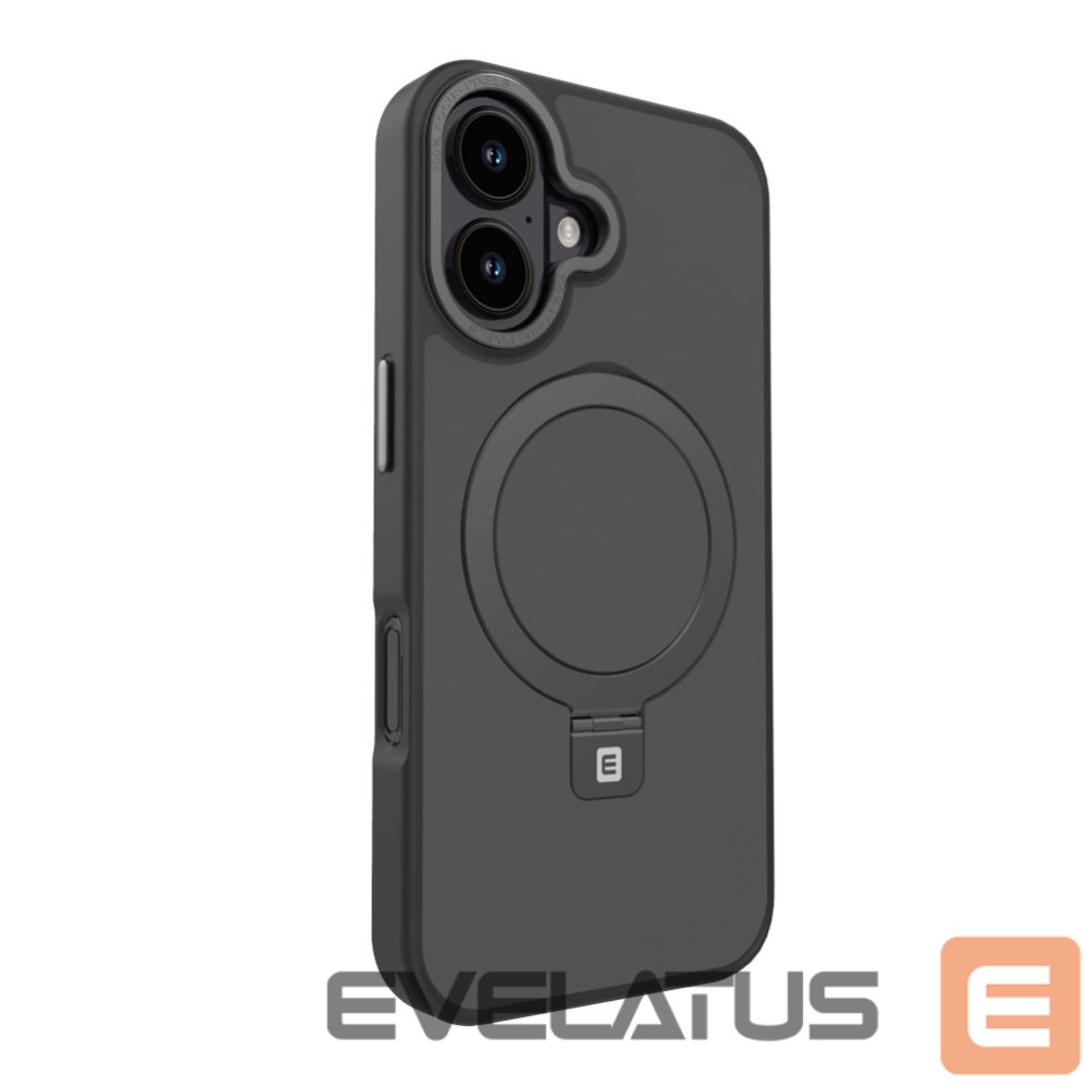 Nugarėlės dėklai Evelatus Apple iPhone 17 Shield Case With MagSafe & Stand Matte Black