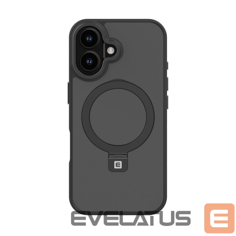 Nugarėlės dėklai Evelatus Apple iPhone 17 Shield Case With MagSafe & Stand Matte Black