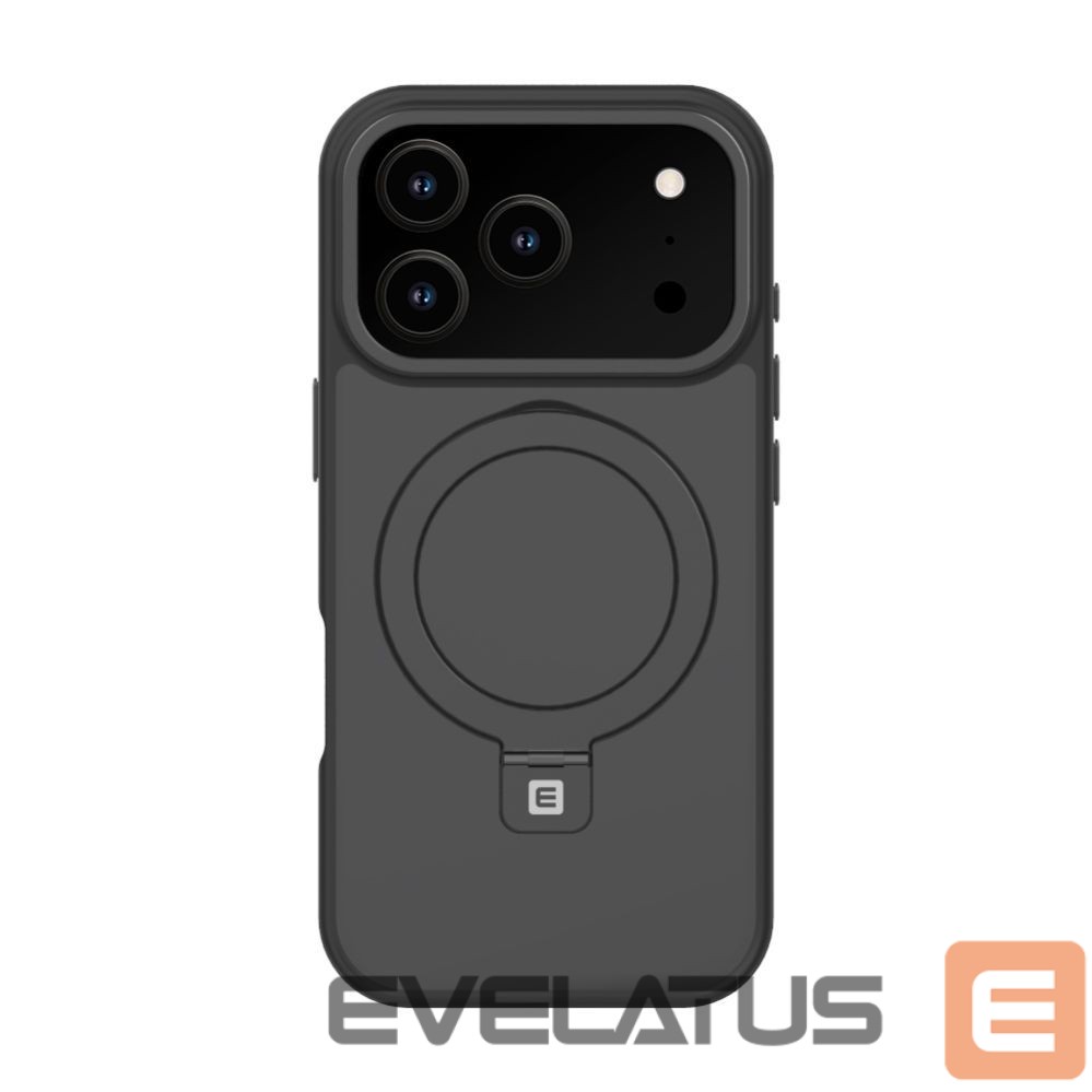 Nugarėlės dėklai Evelatus Apple iPhone 17 Pro Shield Case With MagSafe & Stand Matte Black