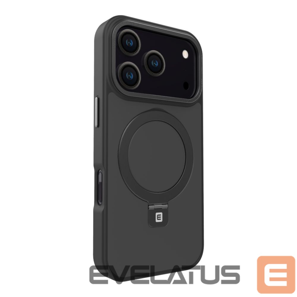 Nugarėlės dėklai Evelatus Apple iPhone 17 Pro Shield Case With MagSafe & Stand Matte Black