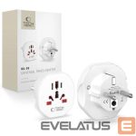Adapteriai Tech-Protect Universal WL-09 UNIVERSAL TRAVEL ADAPTER FROM EU WHITE White