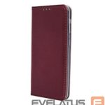 Knygos tipo dėklas dėklai iLike Samsung Galaxy A17 Smart Magnetic Book case Burgundy