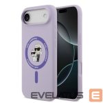 Nugarėlės dėklai Karl Lagerfeld Apple iPhone Air Liquid Silicone Karl and Choupette MagSafe Case Purple