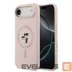 Nugarėlės dėklai Karl Lagerfeld Apple iPhone Air Liquid Silicone Karl and Choupette MagSafe Case Pink