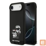 Nugarėlės dėklai Karl Lagerfeld Apple iPhone Air Liquid Silicone K&CH Sketch MagSafe Case Black