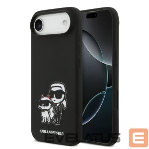 Nugarėlės dėklai Karl Lagerfeld Apple iPhone Air Liquid Silicone K&CH Sketch MagSafe Case Black