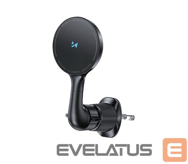 Automobiliniai įkrovikliai Wozinsky WCT5-6S4Y Car Holder with Qi/MagSafe 15W Inductive Charger for Air Vent Black