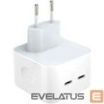 Adapteriai iLike  CH1 35W Dual Port USB-C Fast Charger for all Apple devices (Analog A2676 MNWP3ZM/A) White