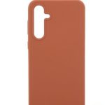 Nugarėlės dėklai Evelatus Samsung Galaxy A34 Premium Soft Touch Silicone Case Saddle Brown