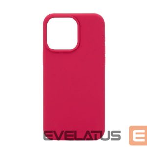 Nugarėlės dėklai Connect Apple iPhone 15 Pro Max Premium Magsafe Soft Touch Silicone Case New Function Rose Red