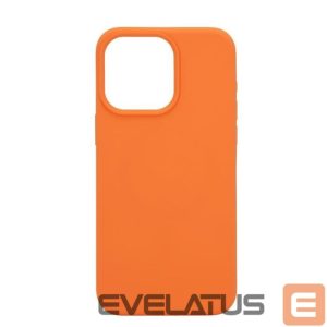 Nugarėlės dėklai Connect Apple iPhone 15 Pro Max Premium Magsafe Soft Touch Silicone Case New Function Orange