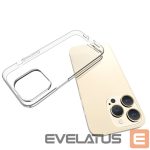 Nugarėlės dėklai Connect Apple iPhone 15 Pro Clear Silicone Case 1.5mm TPU Transparent