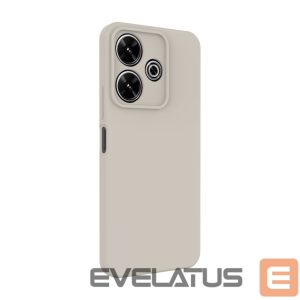 Nugarėlės dėklai Connect Xiaomi Redmi Note 13 Pro Plus Premium Quality Soft Touch Silicone Case Silver