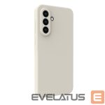Nugarėlės dėklai Connect Samsung Galaxy A55 5G Premium Quality Soft Touch Silicone Case Silver