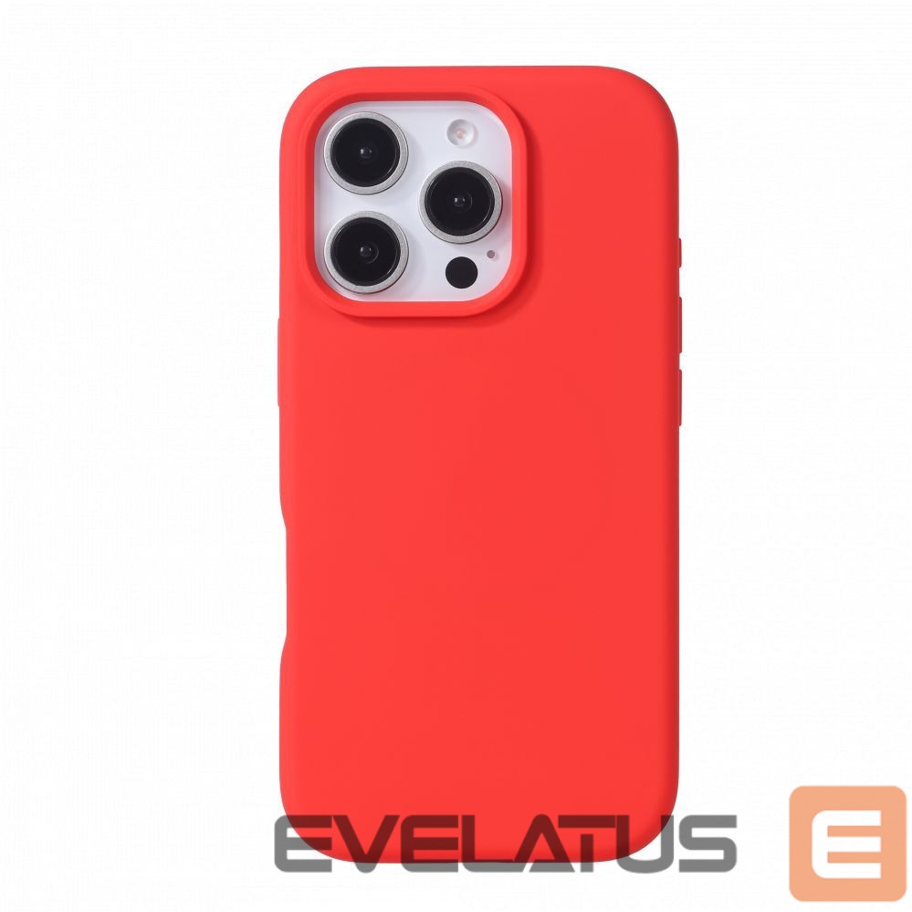 Nugarėlės dėklai Evelatus Apple iPhone 16 Pro Premium Magsafe Soft Touch Silicone Case Red