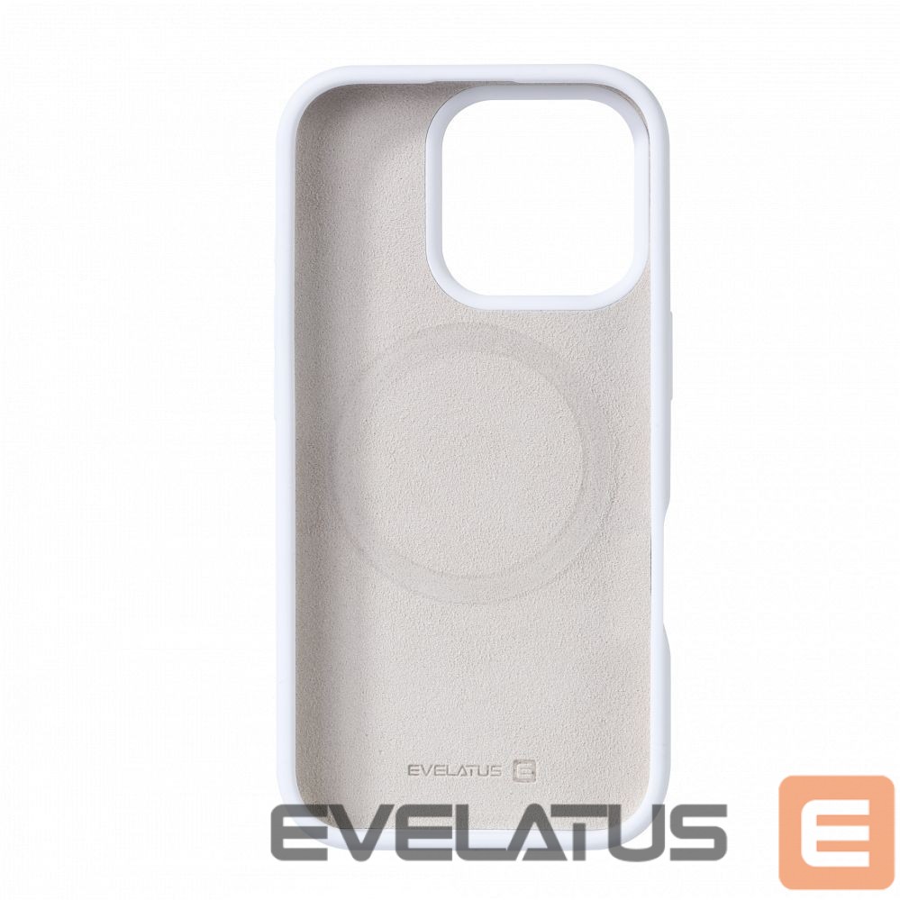 Nugarėlės dėklai Evelatus Apple iPhone 16 Pro Max Premium Magsafe Soft Touch Silicone Case White