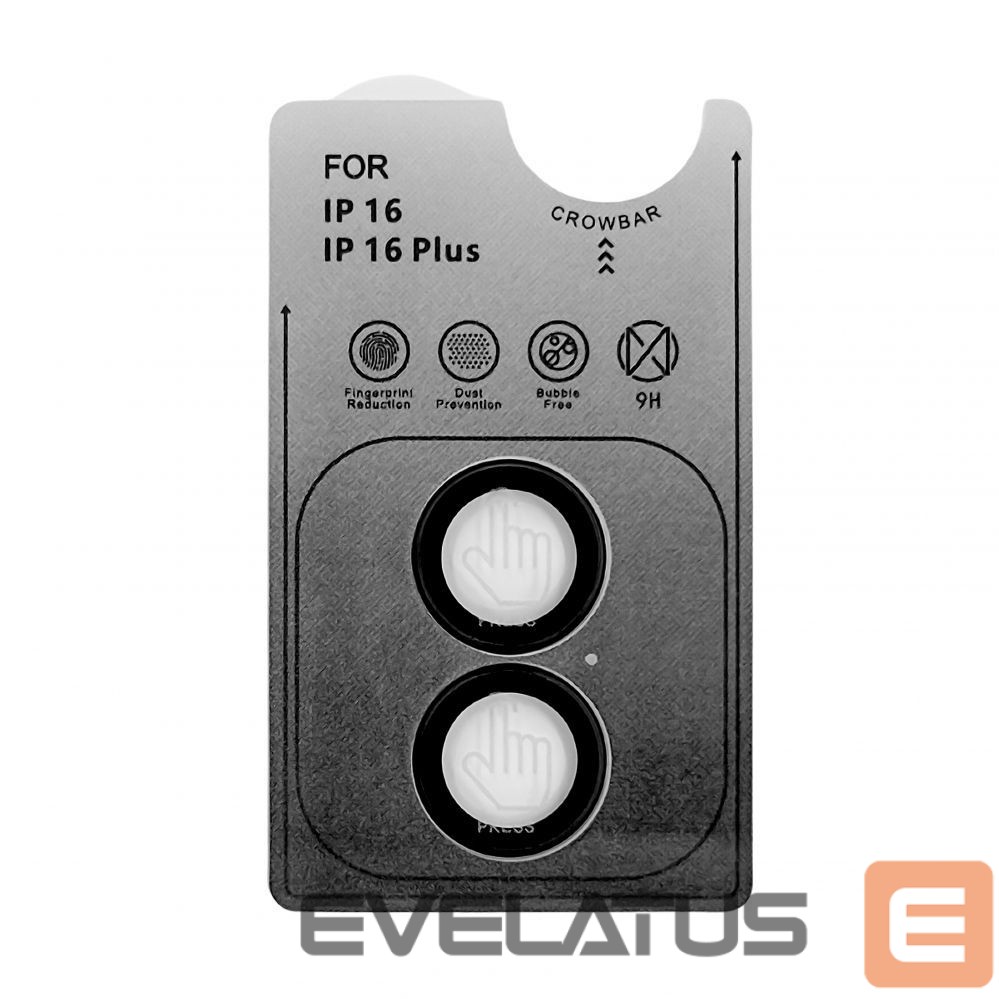 Apsauginiai stiklai Evelatus Apple iPhone 16/16 Plus Camera Lens Protector Armor Clear