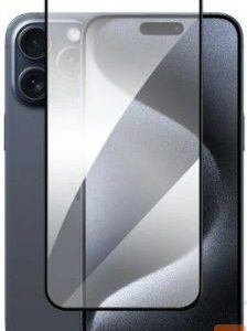 Apsauginiai stiklai Evelatus Apple iPhone 16 2.5D Full Cover Glass Anti-Static Light Black