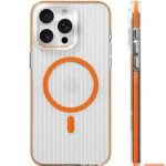 Nugarėlės dėklai Evelatus Apple iPhone 16 Suitcase MagSafe Case Transparent Orange