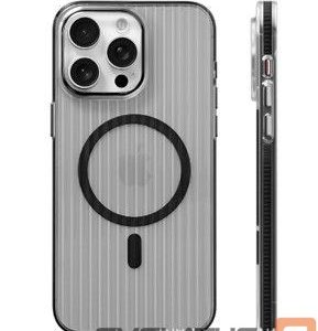 Nugarėlės dėklai Evelatus Apple iPhone 16 Pro Suitcase MagSafe Case Transparent Black