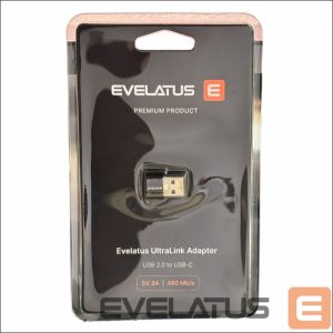Adapteris Evelatus  Evelatus UltraLink OTG Adapter USB 3.0 to USB-C 5V 3A  |  480 Mb/s Abyss Blue