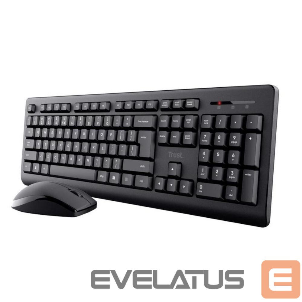 Kompiuterio klaviatūra Trust KEYBOARD +MOUSE WRL PRIMO SET/ENG 25347