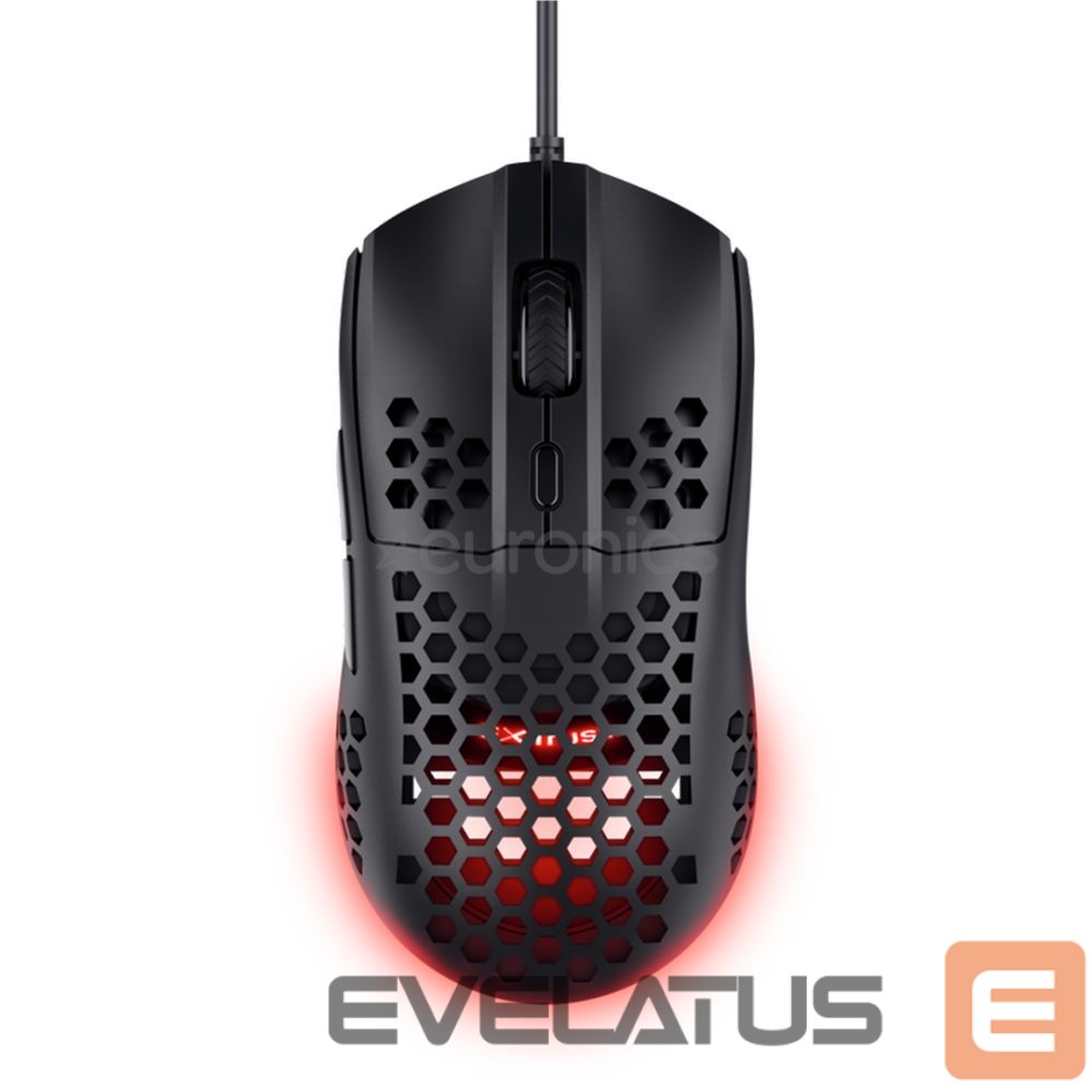Kompiuterio pelė Trust MOUSE USB OPTICAL GXT928 HELOX/LIGHTWEIGHT BLK 25306