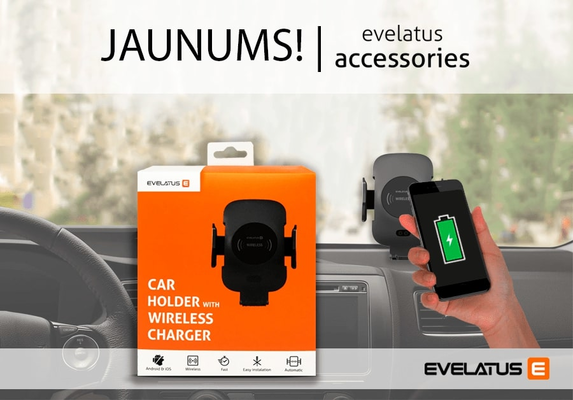 NAUJIENA – “Evelatus” automobilio laikiklis belaidis!