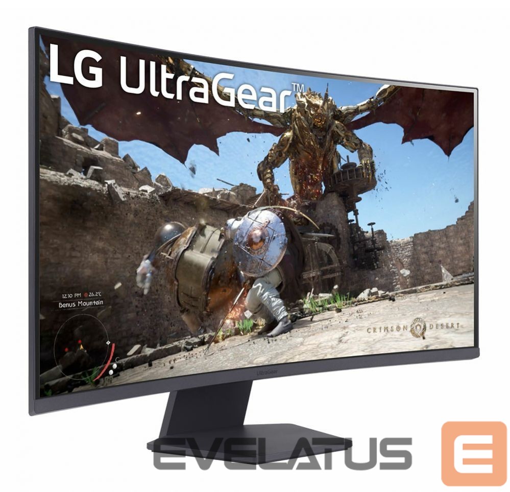 Monitoriai LG 32GS60QC-B | 32 " | VA | QHD | 16:9 | 180 Hz | 1 ms | 2560 x 1440 pixels | 300 cd/m² | HDMI ports quantity 2