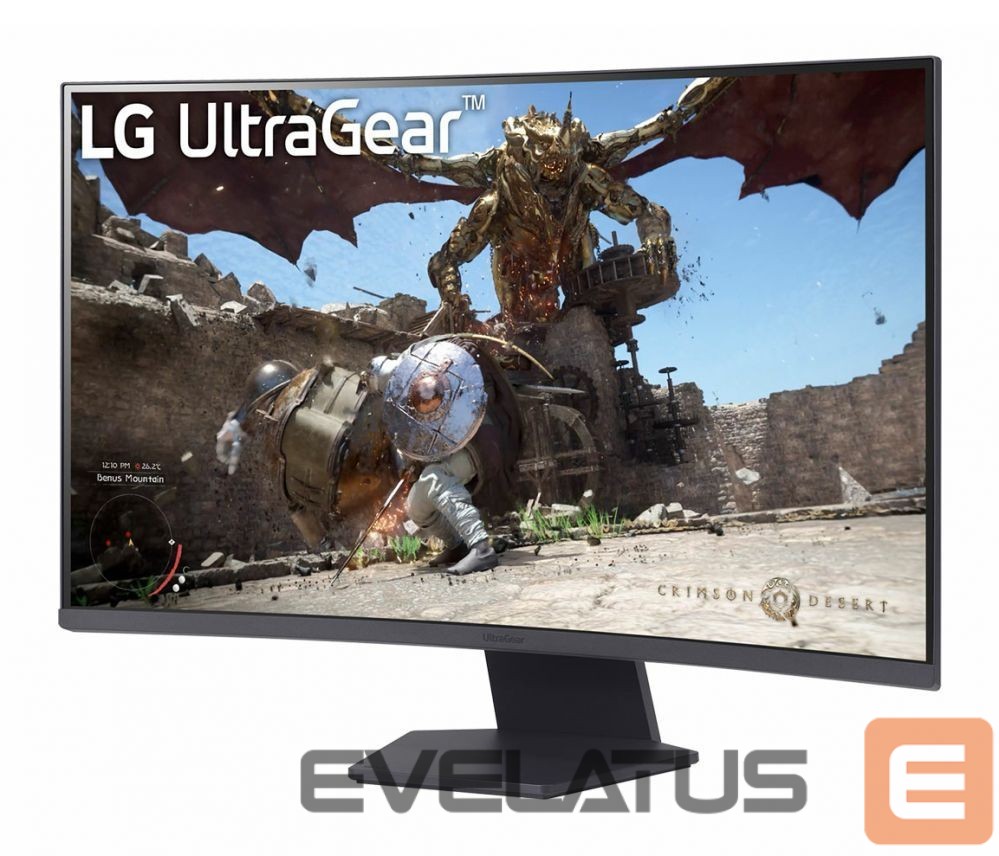 Monitoriai LG 32GS60QC-B | 32 " | VA | QHD | 16:9 | 180 Hz | 1 ms | 2560 x 1440 pixels | 300 cd/m² | HDMI ports quantity 2