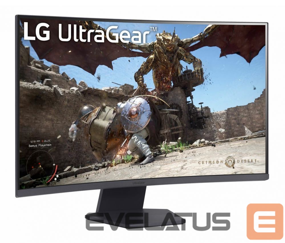 Monitoriai LG 32GS60QC-B | 32 " | VA | QHD | 16:9 | 180 Hz | 1 ms | 2560 x 1440 pixels | 300 cd/m² | HDMI ports quantity 2