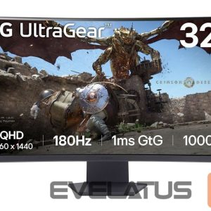 Monitoriai LG  MONITOR LCD 32" VA/32GS60QC-B 