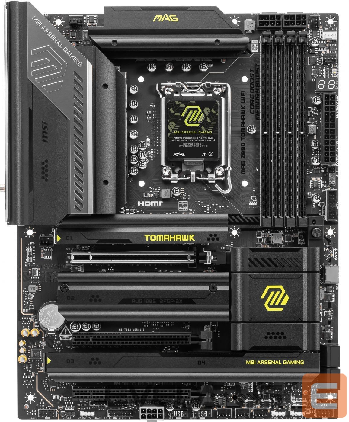 Intel procesoriaus pagrindinė plokštė MSI MAG Z890 TOMAHAWK WIFI