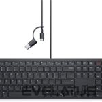 Kompiuterio klaviatūra Dell  | Collaboration Keyboard | KB525C | Keyboard | Wired | Ukrainian (QWERTY) | Black | USB-C 