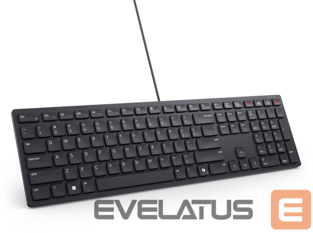 Kompiuterio klaviatūra Dell | Collaboration Keyboard | KB525C | Keyboard | Wired | Ukrainian (QWERTY) | Black | USB-C