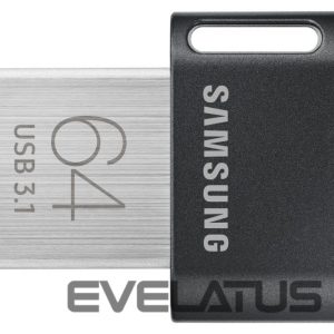 USB atmintinė Samsung  FIT Plus MUF-64AB/APC 64 GB, USB 3.1, Black/Silver 