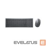 Kompiuterio klaviatūra Dell  KM7120W Keyboard and Mouse Set, Wireless, Batteries included, NORD, Titan Gray 