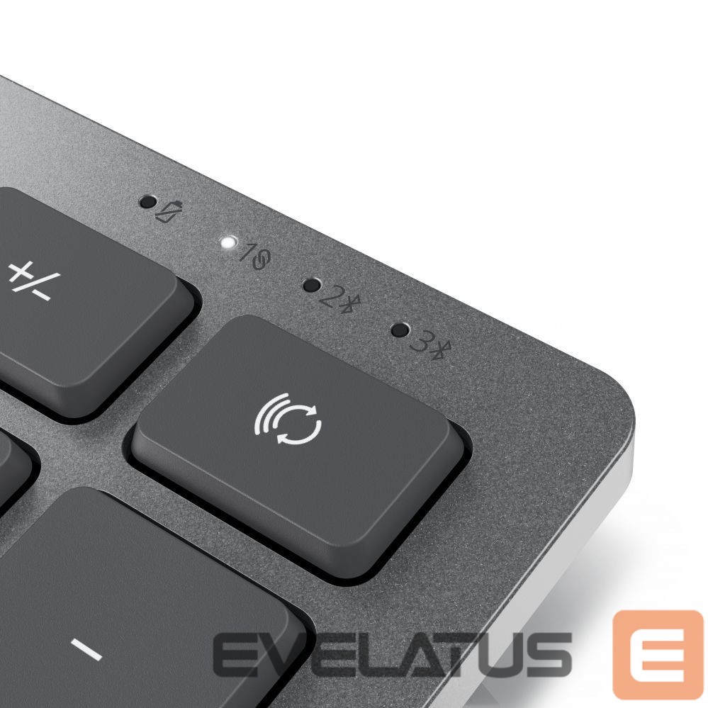 Kompiuterio klaviatūra Dell KM7120W Keyboard and Mouse Set, Wireless, Batteries included, NORD, Titan Gray