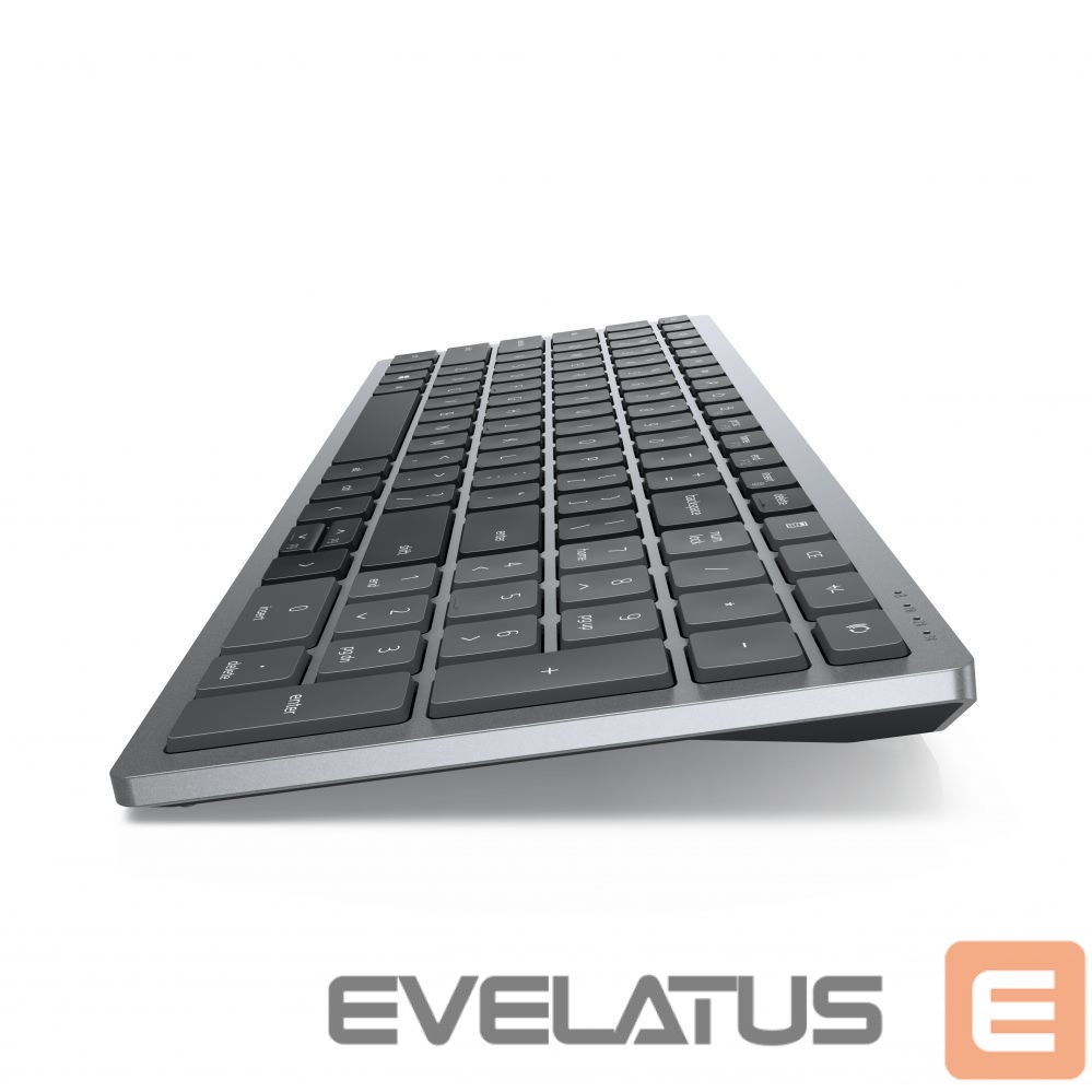 Kompiuterio klaviatūra Dell KM7120W Keyboard and Mouse Set, Wireless, Batteries included, NORD, Titan Gray