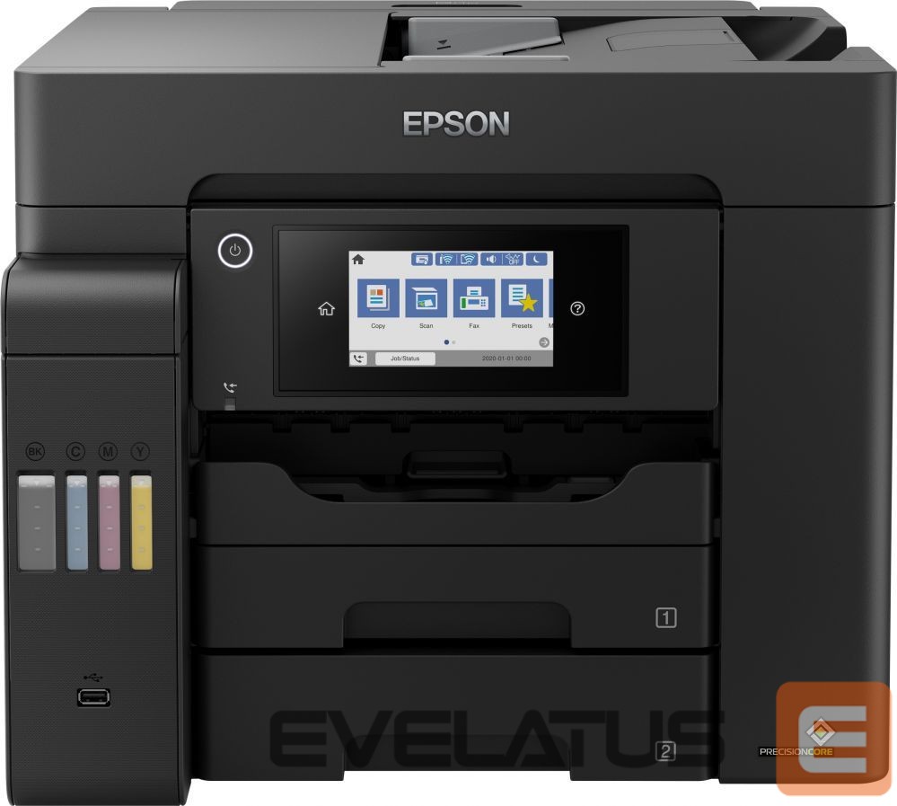 Spausdintuvai EPSON Multifunctional Printer EcoTank L6550 Colour, Inkjet, A4, Wi-Fi, Black