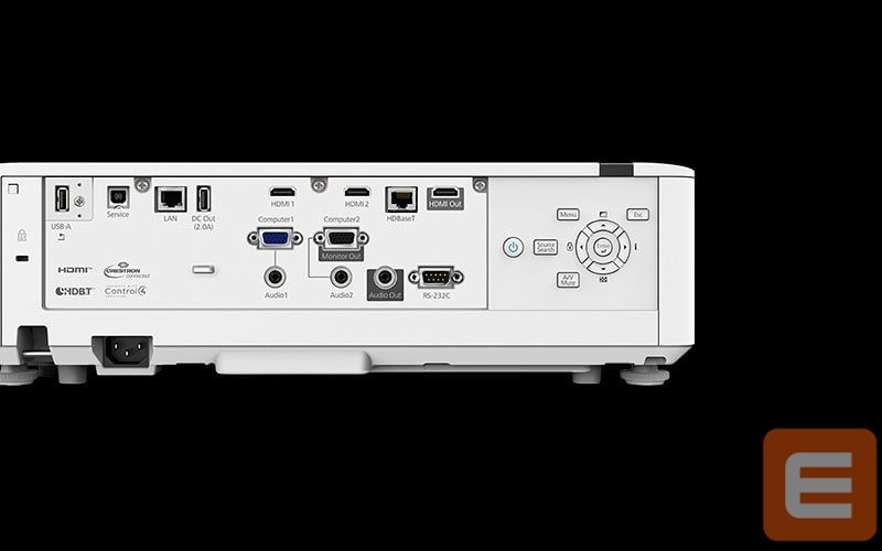 Spausdintuvai EPSON Laser Projector EB-L530U WUXGA (1920x1200), 5200 ANSI lumens, White, Lamp warranty 12 month(s)