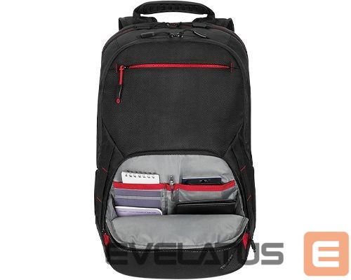 Nešiojamojo kompiuterio krepšys Lenovo ThinkPad Essential Plus 15.6-inch Backpack (Sustainable & Eco-friendly, made with recycled PET: Total 28% Exterior: 60%) Black